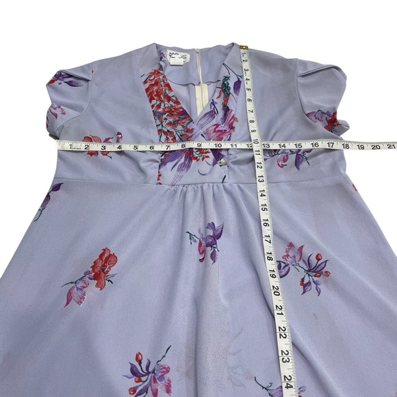 Tropicana Originals Maxi Dress Hawaiian Muumuu Floral Birds Vintage Luau 70s - Picture 13 of 15